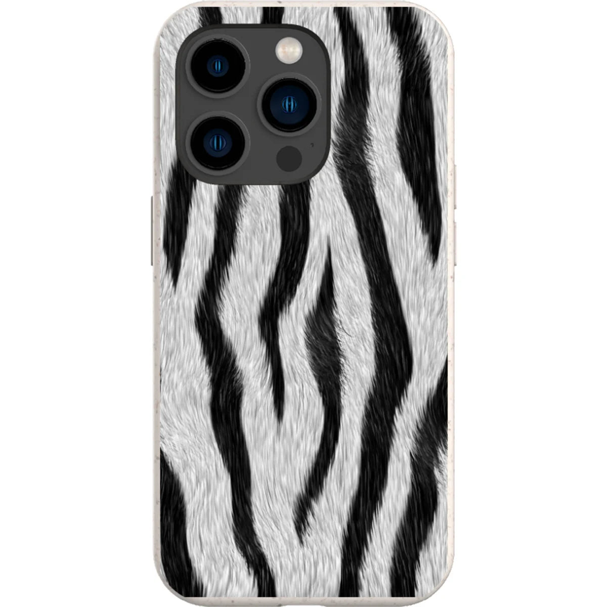Zebra Groove — iPhone 14 Pro iPhone Bio-degradable Case — Finnaij