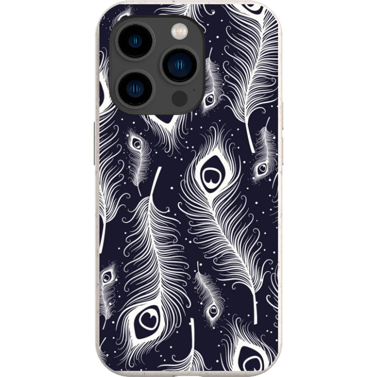 Feathers in Bloom — iPhone 14 Pro iPhone Bio-degradable Case — Finnaij