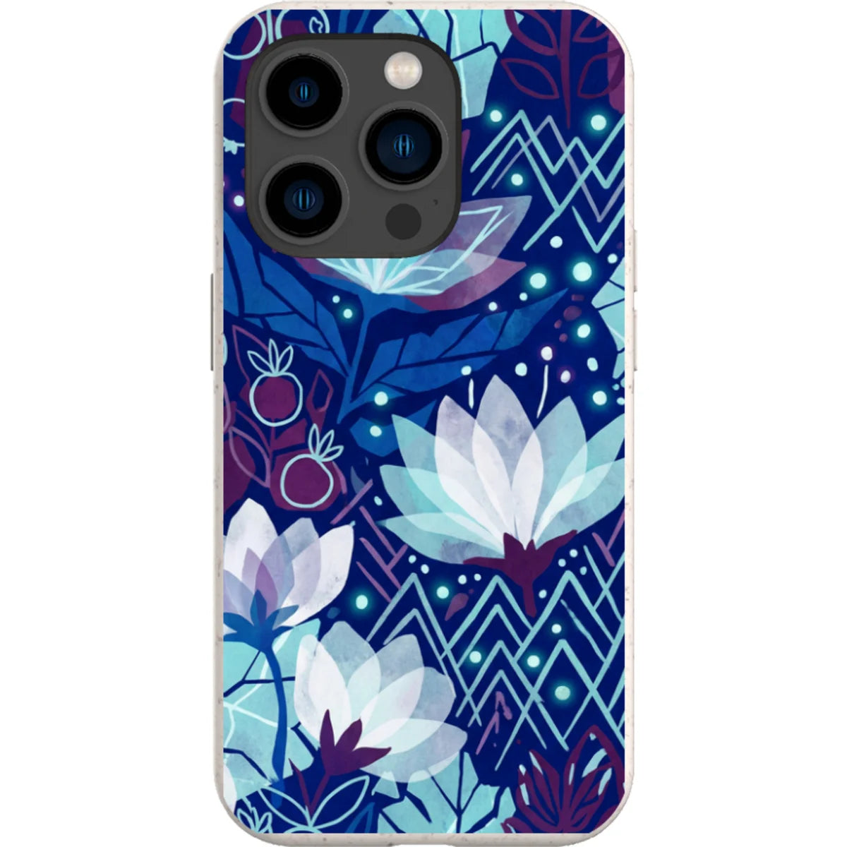Frozen Lake Petals by Aino Kallio — iPhone 14 Pro iPhone Bio-degradable Case — Finnaij