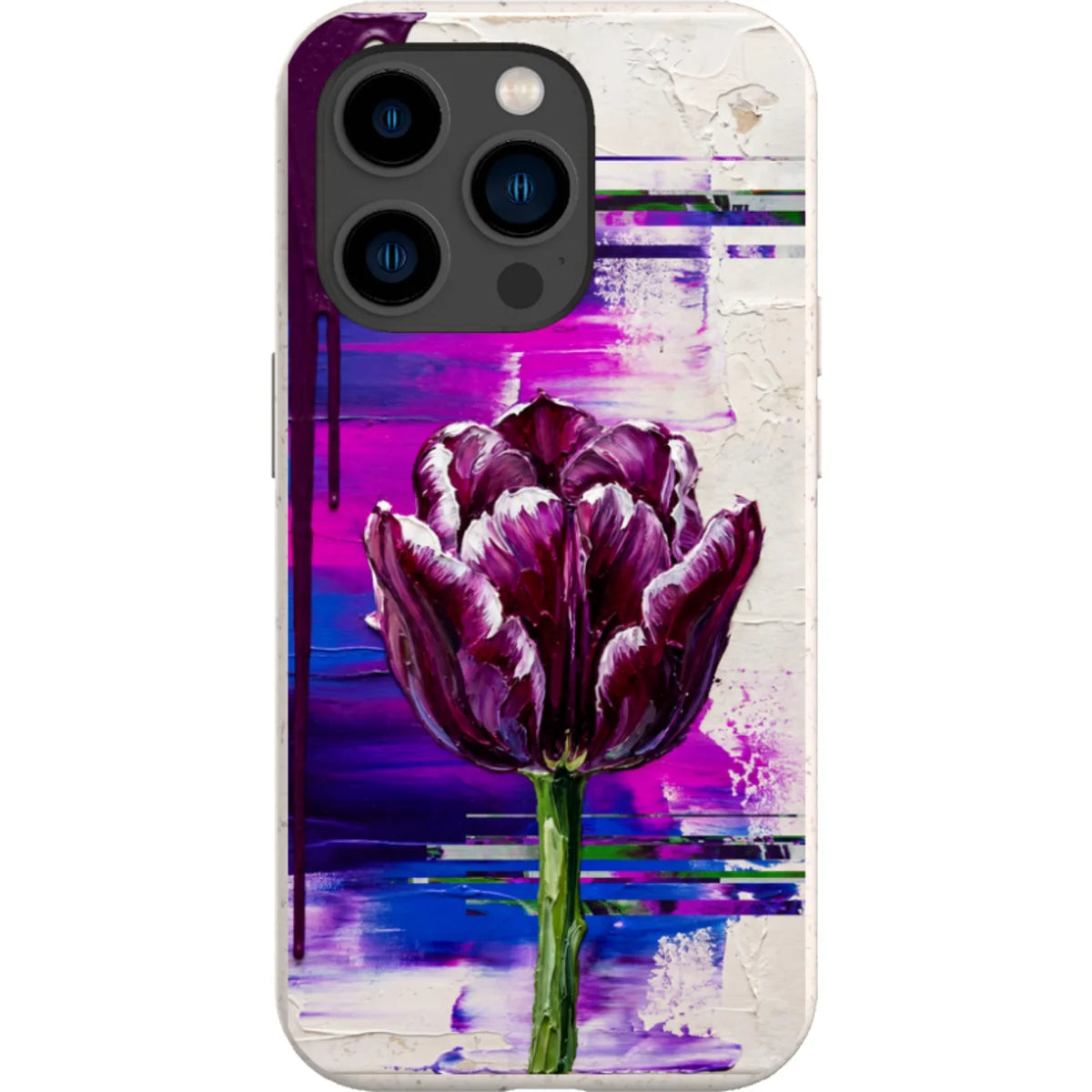 Single Dramatic Tulip by Frida Lövström — iPhone 14 Pro iPhone Bio-degradable Case — Finnaij