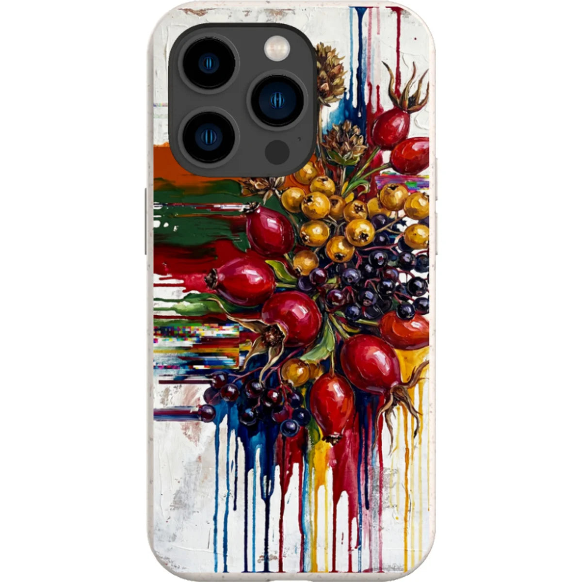 Autumn Berries and Botanicals by Frida Lövström — iPhone 14 Pro iPhone Bio-degradable Case — Finnaij