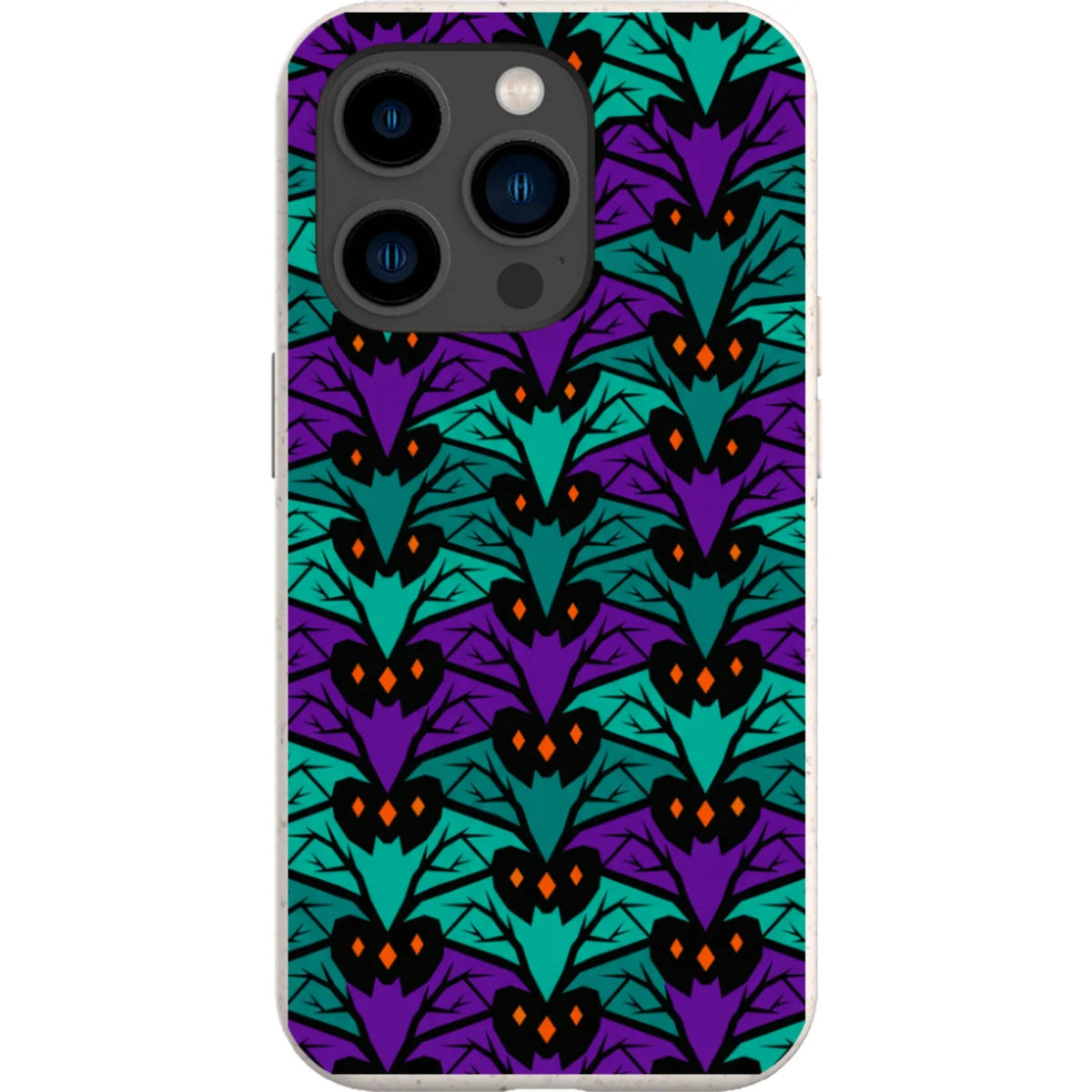 Bat Forest — iPhone 14 Pro Bio-degradable Case — Finnaij