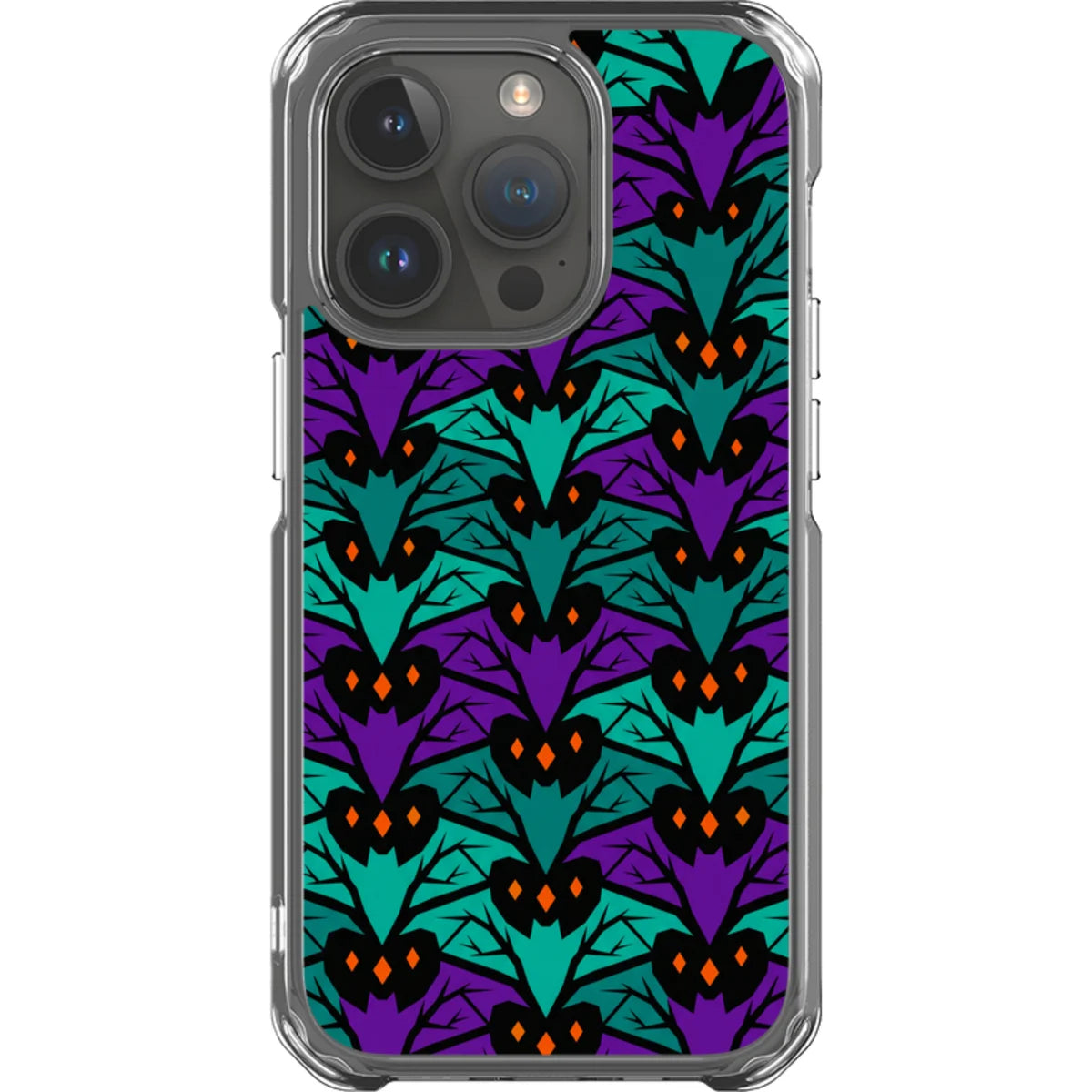 Bat Forest — iPhone 14 Pro Magsafe Clear Impact Case — Finnaij