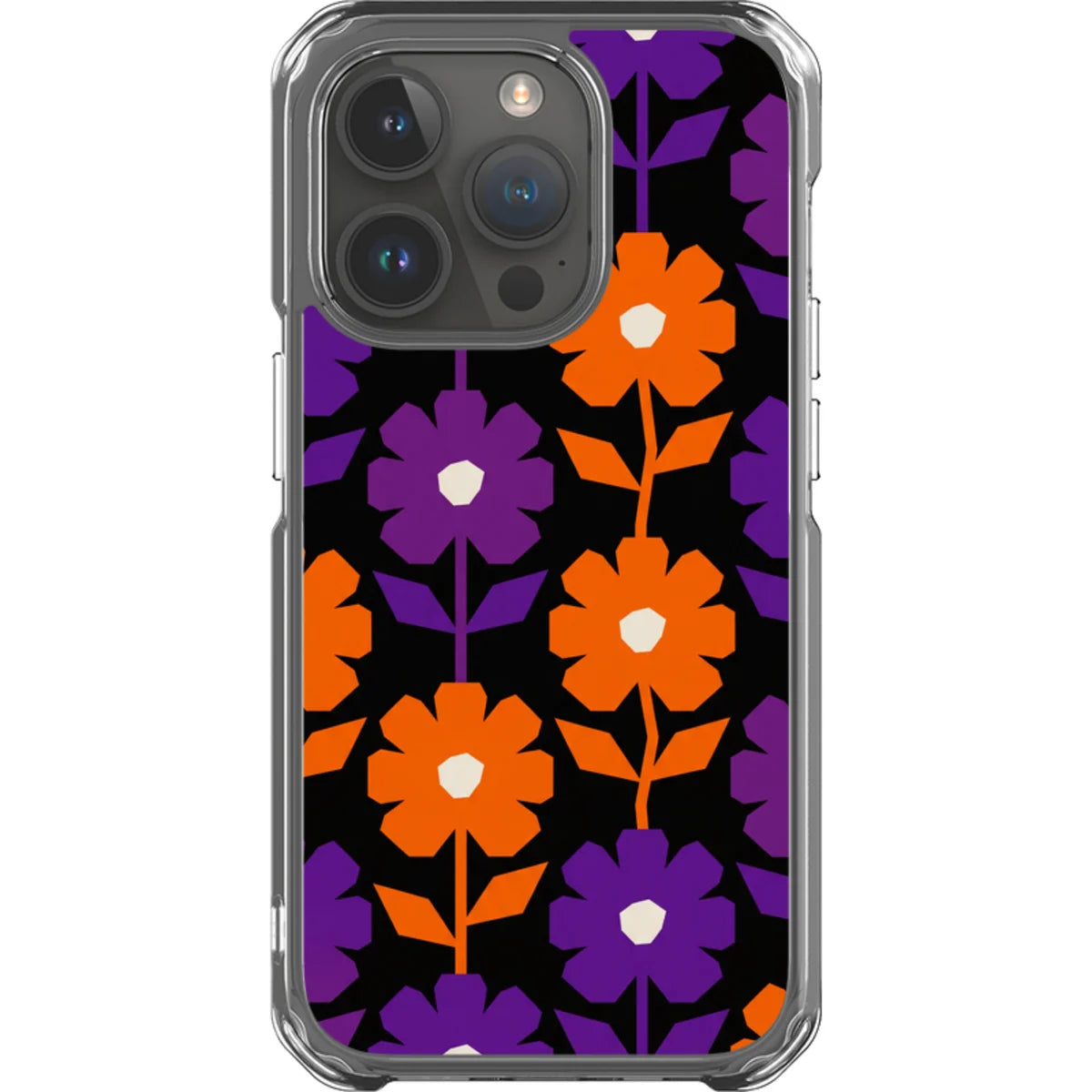 Haunted Bloom — iPhone 14 Pro Magsafe Clear Impact Case — Finnaij