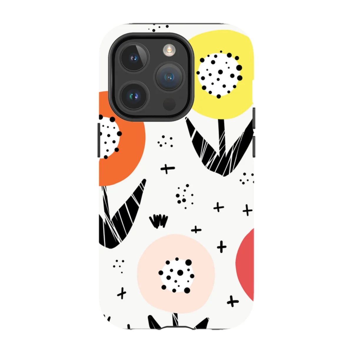 Botanical Doodle — iPhone 14 Pro Magsafe Tough Case — Finnaij