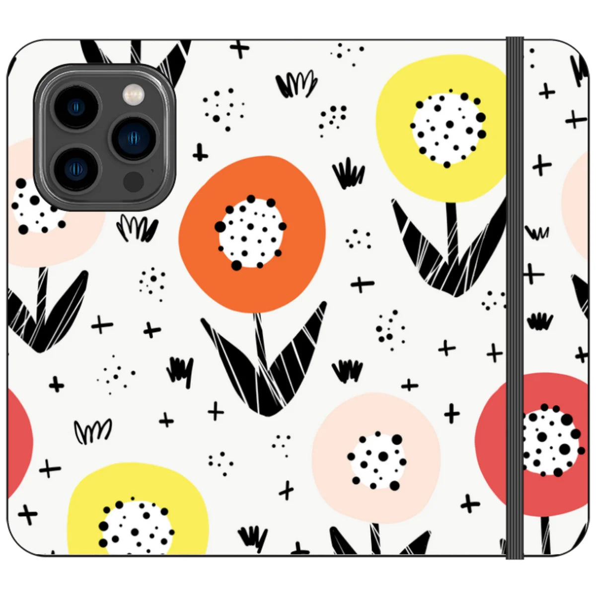 Botanical Doodle — iPhone 14 Pro Wallet Case — Finnaij