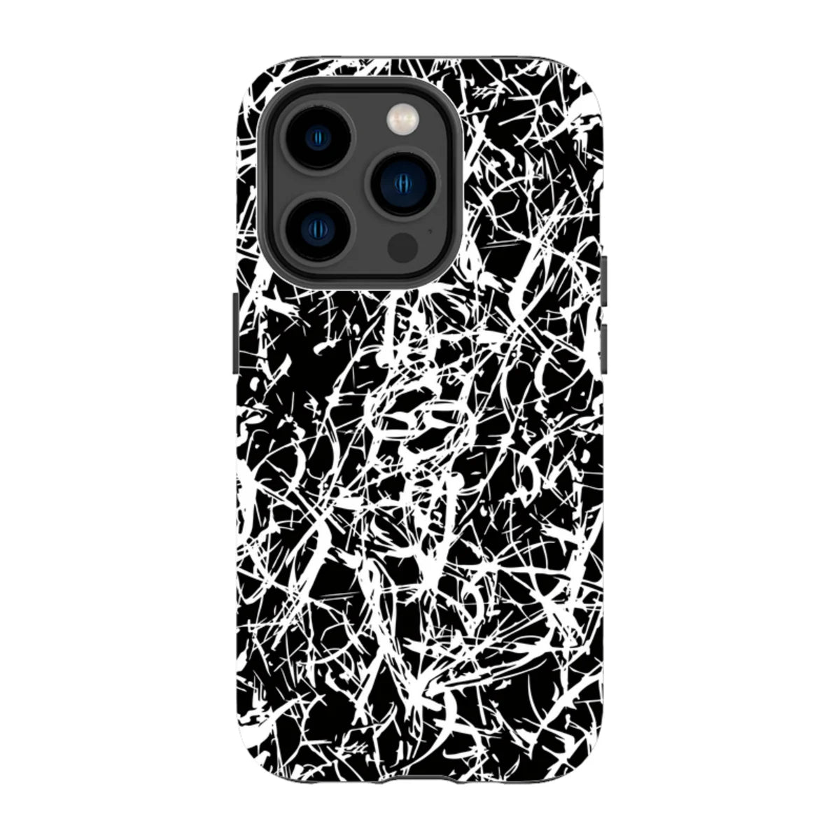 Black-White Grunge — iPhone 14 Pro Tough Case — Finnaij
