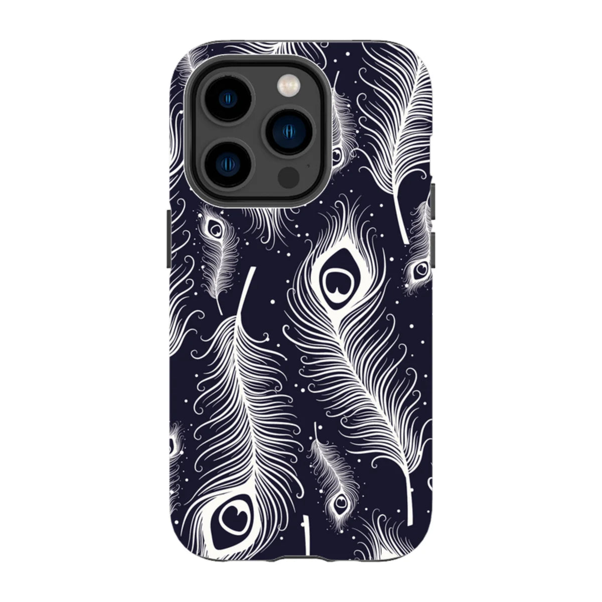 Feathers in Bloom — iPhone 14 Pro Tough Case — Finnaij