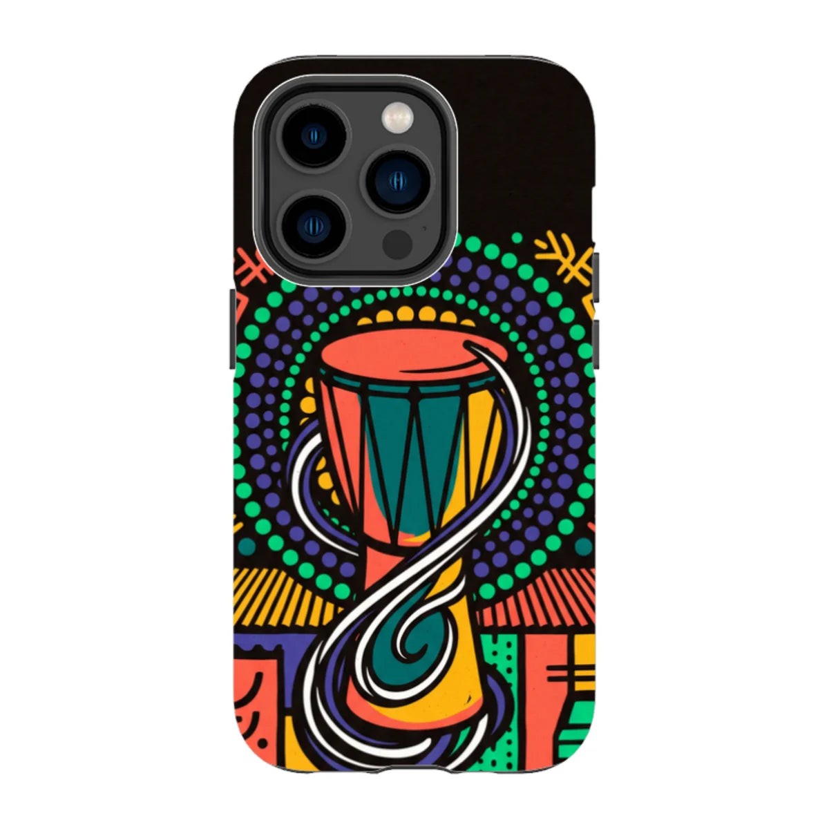 Talking Drum Halo by Ada Okoye — iPhone 14 Pro Tough Case — Finnaij