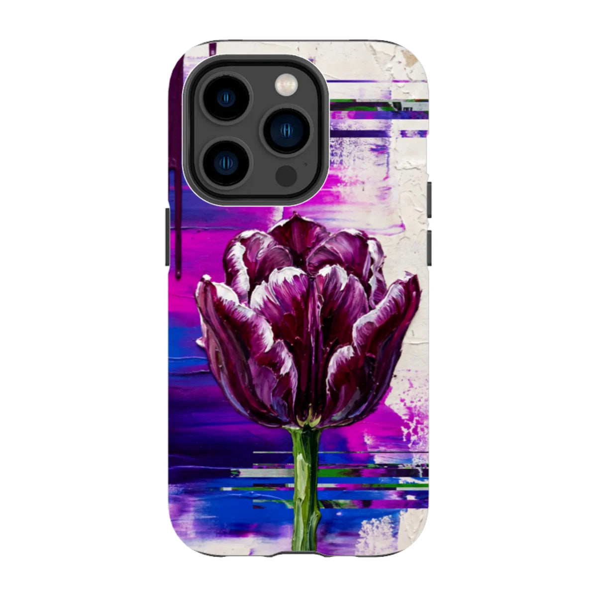 Single Dramatic Tulip by Frida Lövström — iPhone 14 Pro Tough Case — Finnaij