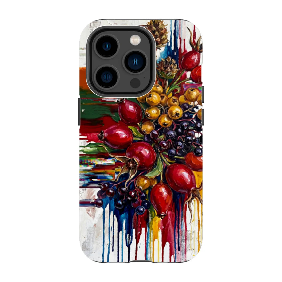 Autumn Berries and Botanicals by Frida Lövström — iPhone 14 Pro Tough Case — Finnaij
