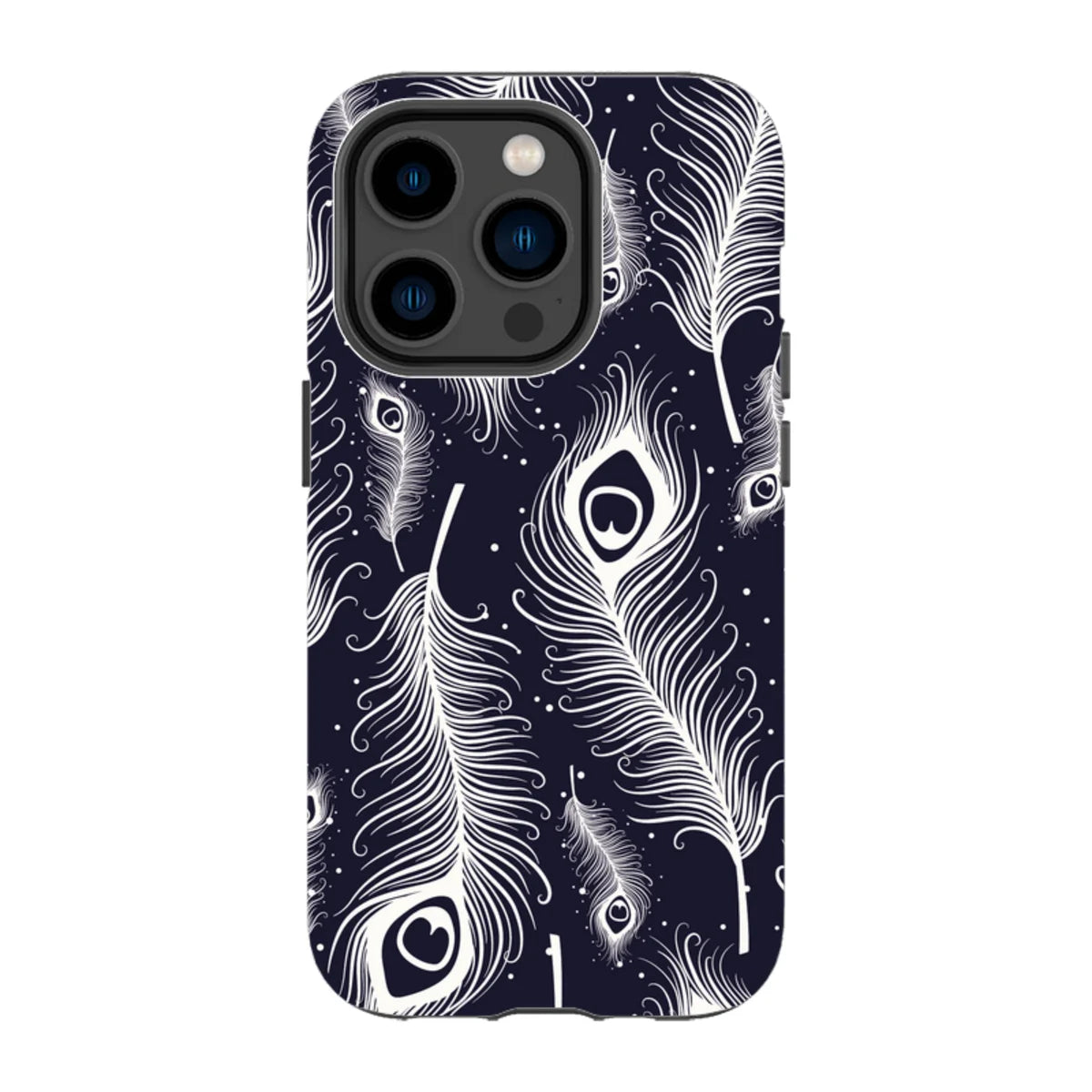 Feathers in Bloom — iPhone 14 Pro Tough Case — Finnaij
