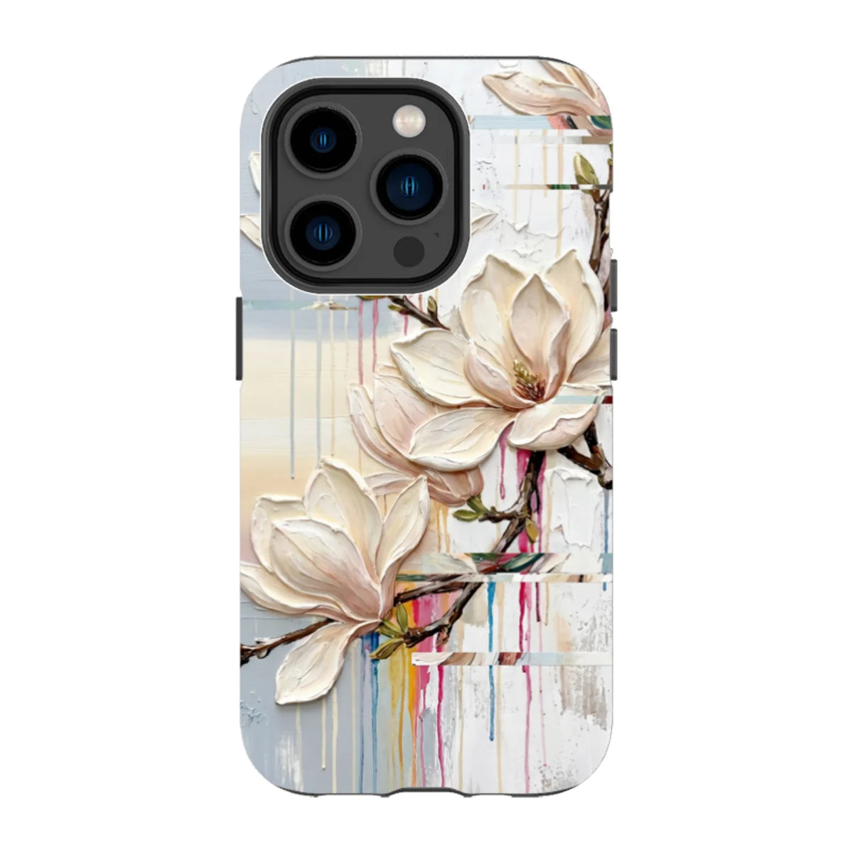 Magnolia Branches by Frida Lövström — iPhone 14 Pro Tough Case — Finnaij