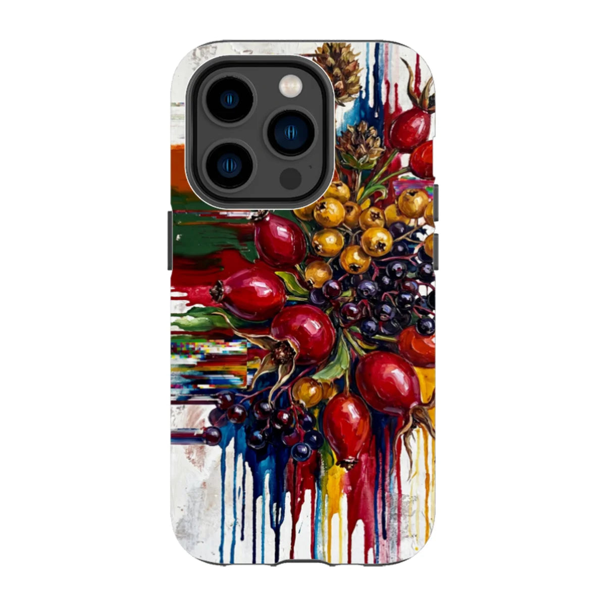 Autumn Berries and Botanicals by Frida Lövström — iPhone 14 Pro Tough Case — Finnaij