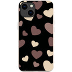 White & Black Hearts — iPhone 15 iPhone Bio-degradable Case — Finnaij