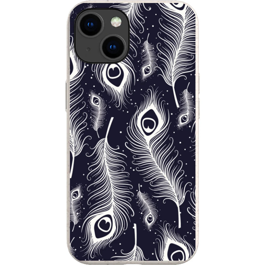 Feathers in Bloom — iPhone 15 iPhone Bio-degradable Case — Finnaij