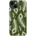 Feathers in Bloom Army Green — iPhone 15 iPhone Bio-degradable Case — Finnaij