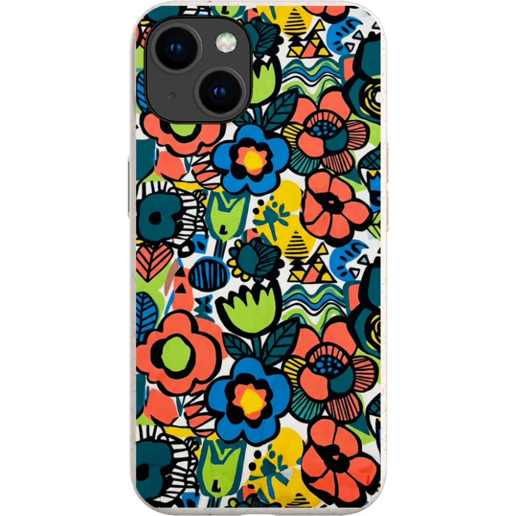 Floral Street Nordic by Salla Niemi — iPhone 15 iPhone Bio-degradable Case — Finnaij