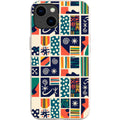 Coastal Indigo Tiles by Ada Okoye — iPhone 15 iPhone Bio-degradable Case — Finnaij