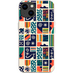 Coastal Indigo Tiles by Ada Okoye — iPhone 15 iPhone Bio-degradable Case — Finnaij