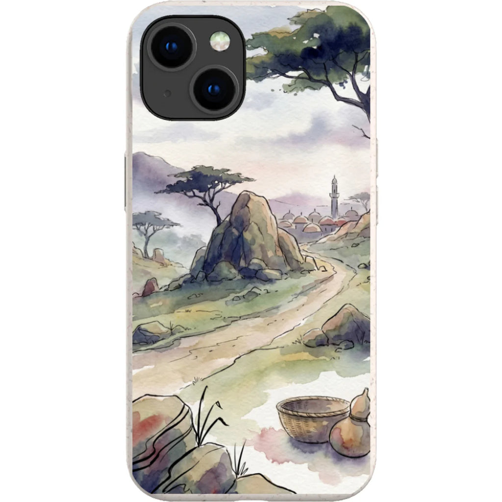 Jos Plateau Cool Light by Tobi Akinyemi — iPhone 15 iPhone Bio-degradable Case — Finnaij