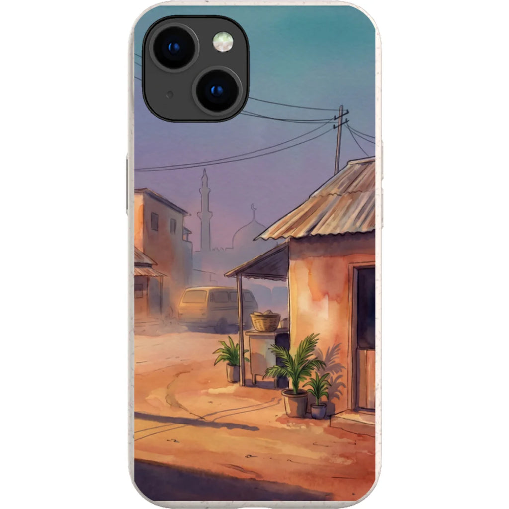 City Edge Quiet Street by Tobi Akinyemi — iPhone 15 iPhone Bio-degradable Case — Finnaij