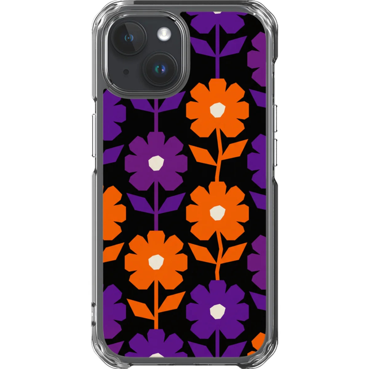 Haunted Bloom — iPhone 15 Magsafe Clear Impact Case — Finnaij
