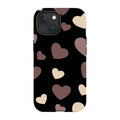 White & Black Hearts- iPhone Magsafe Tough Case — iPhone 15 — Finnaij