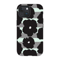 Bold Floral Black — iPhone 15 Magsafe Tough Case — Finnaij