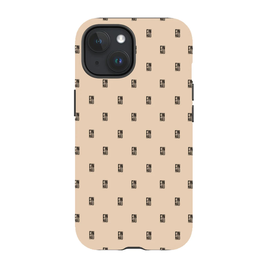 Monogram Beige Harvest — iPhone 15 Magsafe Tough Case — Finnaij