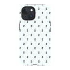 Monogram Snow — iPhone 15 Magsafe Tough Case — Finnaij