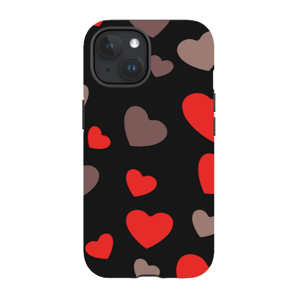 Red Hearts — iPhone 15 Magsafe Tough Case — Finnaij