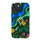 Aurora Birch Bloom by Aino Kallio — iPhone 15 Magsafe Tough Case — Finnaij