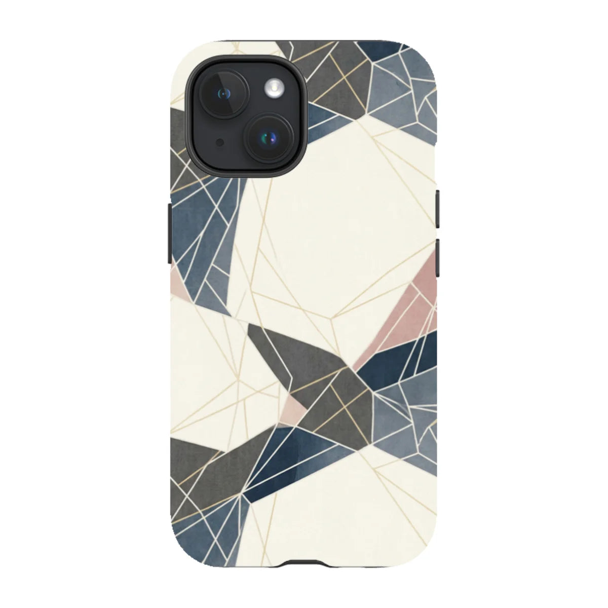 Frozen Lake Geometry by Elsi Vaarala — iPhone 15 Magsafe Tough Case — Finnaij