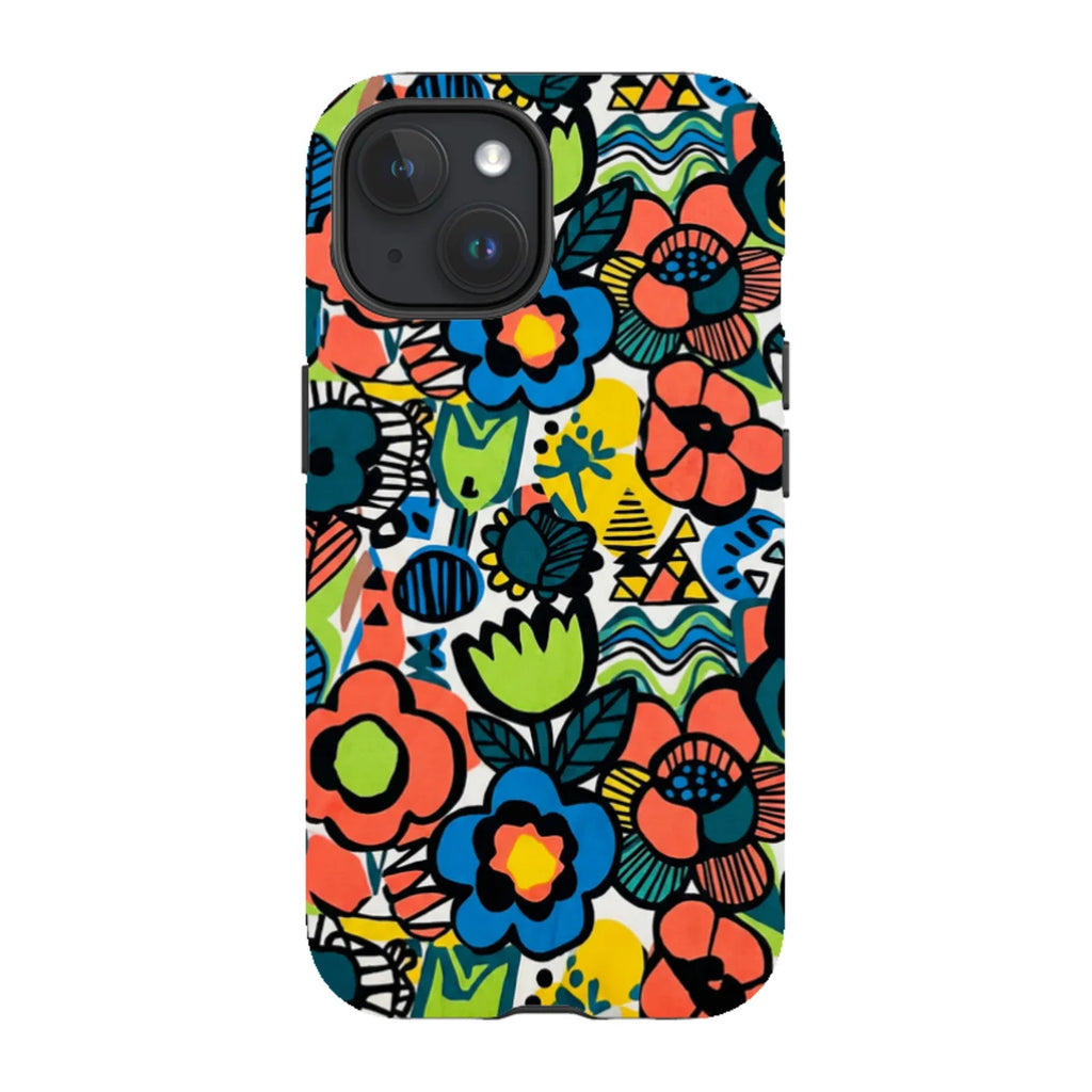 Floral Street Nordic by Salla Niemi — iPhone 15 Magsafe Tough Case — Finnaij