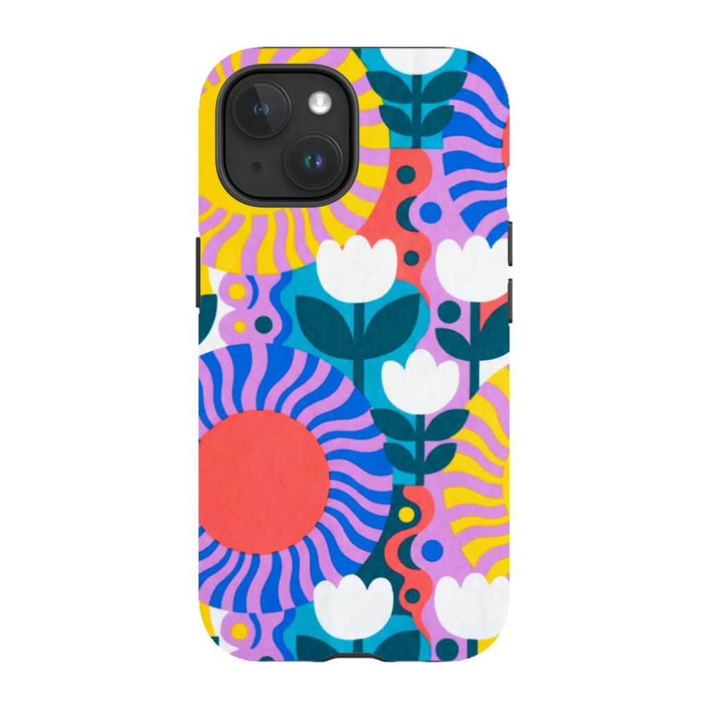 Midnight Sun Mod Bloom by Salla Niemi — iPhone 15 Magsafe Tough Case — Finnaij