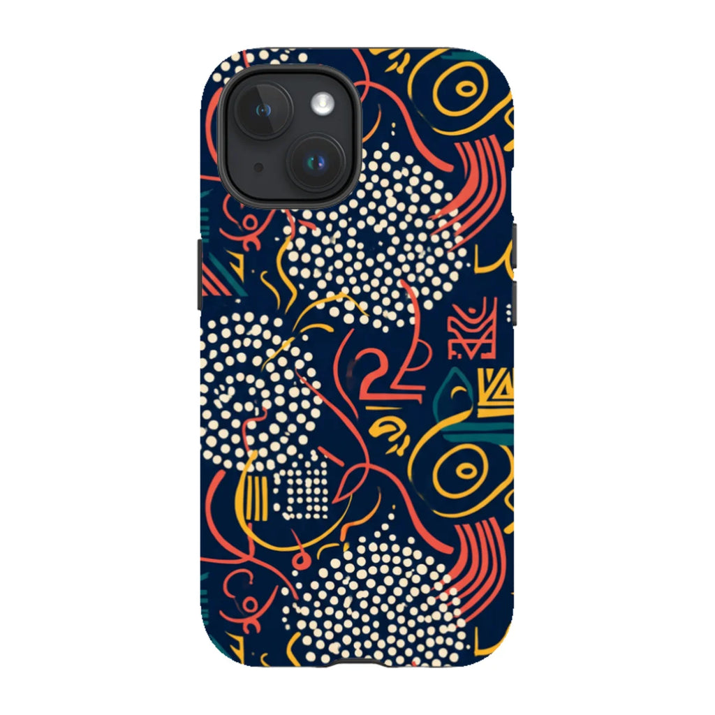 Adire Nightfall by Ada Okoye — Magsafe Tough Case for iPhone — Finnaij