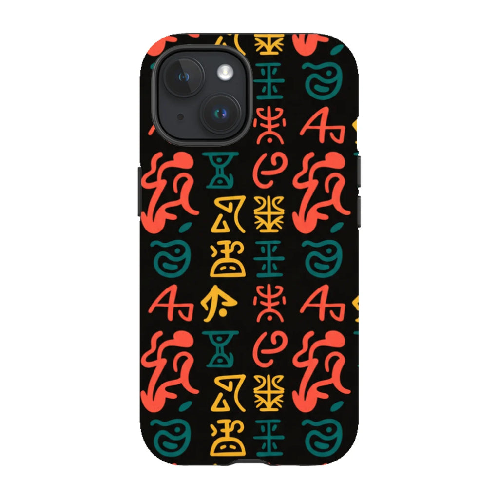 Nsibidi Pulse by Ada Okoye — Magsafe Tough Case for iPhone — Finnaij
