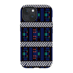Midnight Aso-Oke by Ada Okoye — iPhone 15 MagSafe Tough Case — Finnaij