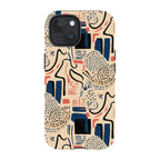 Sandstone Adire by Ada Okoye — iPhone 15 MagSafe Tough Case — Finnaij