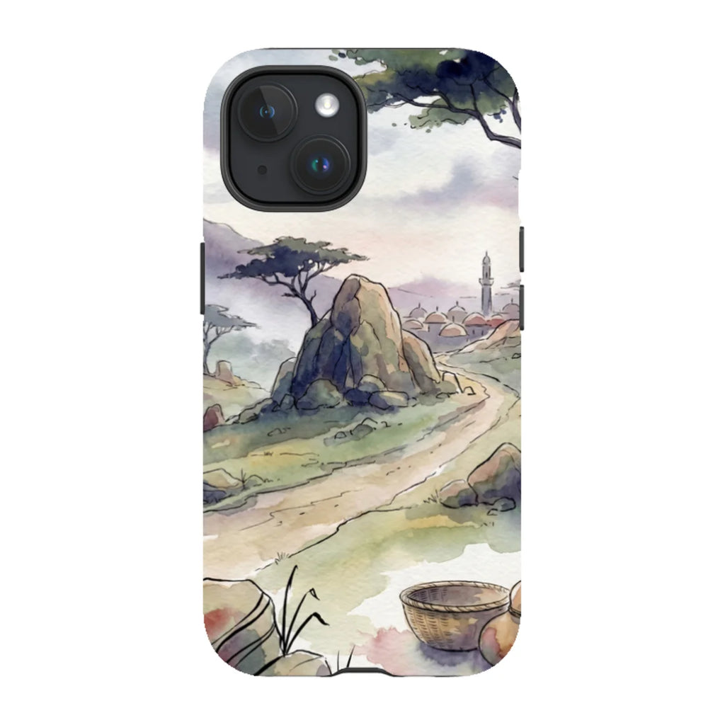 Jos Plateau Cool Light by Tobi Akinyemi — iPhone 15 MagSafe Tough Case — Finnaij