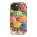 Market Umbrellas from Above by Tobi Akinyemi — iPhone 15 MagSafe Tough Case — Finnaij