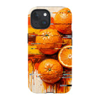 Oranges and Citrus Still Life by Frida Lövström — iPhone 15 Magsafe Tough Case — Finnaij