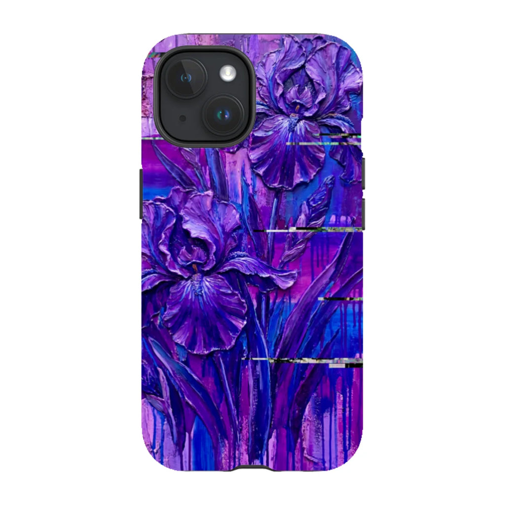 Iris Flowers by Frida Lövström — iPhone 15 Magsafe Tough Case — Finnaij