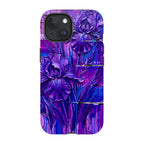 Iris Flowers by Frida Lövström — iPhone 15 Magsafe Tough Case — Finnaij