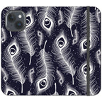 Feathers in Bloom Vegan Leather — iPhone 15 Wallet Case — Finnaij