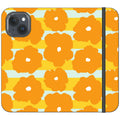 Bold Floral Orange — iPhone 15 Wallet Case — Finnaij