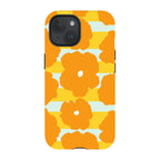 Bold Floral Orange — iPhone 15 Tough Case — Finnaij