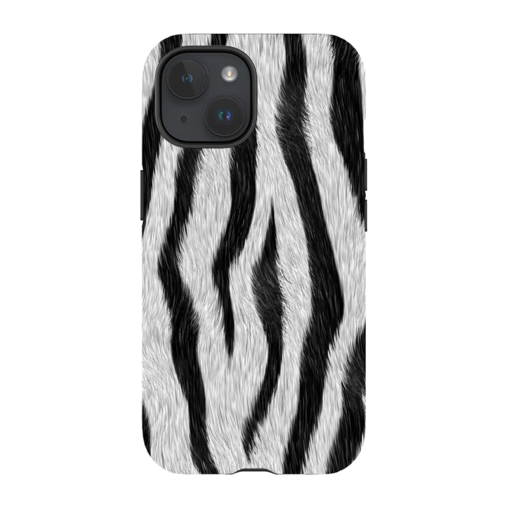 Zebra Groove — iPhone 15 Tough Case — Finnaij