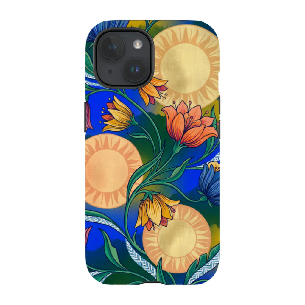 Midnight Sun Garden by Aino Kallio — iPhone 15 Tough Case — Finnaij